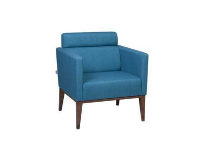 Blauer Relaxsessel Wohnzimmer 1-Sitzer Polster Couch Luxus Clubsessel